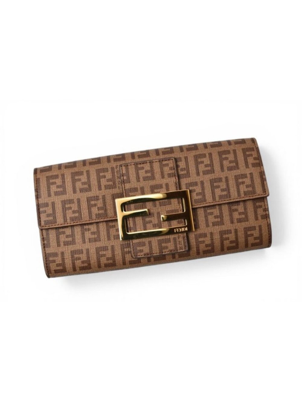 Fendi Wallet Yg1 Zucca Pattern Beige Brown - Picture 2 of 10